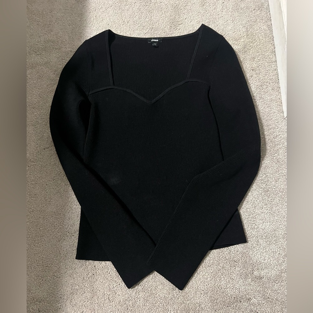 Women’s Express Black Long Sleeve Top